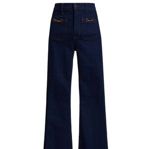 Veronica Beard Dark Blue Flare Jeans